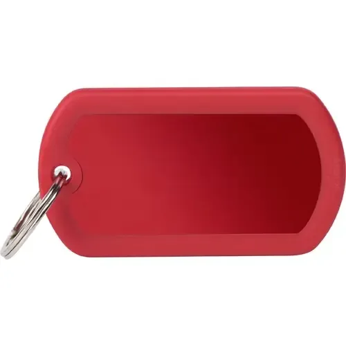 Populärt val MyFamily ID-bricka hush, military röd, gummi röd