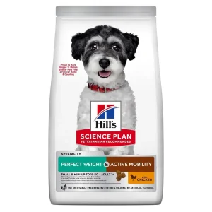 Populärt val Perfect Weight & Active Mobility Small & Mini med Kyckling Hundfoder – 1,5 kg