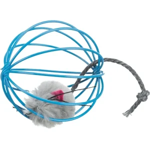 Populärt val Trixie Boll med leksaksmus 6 cm