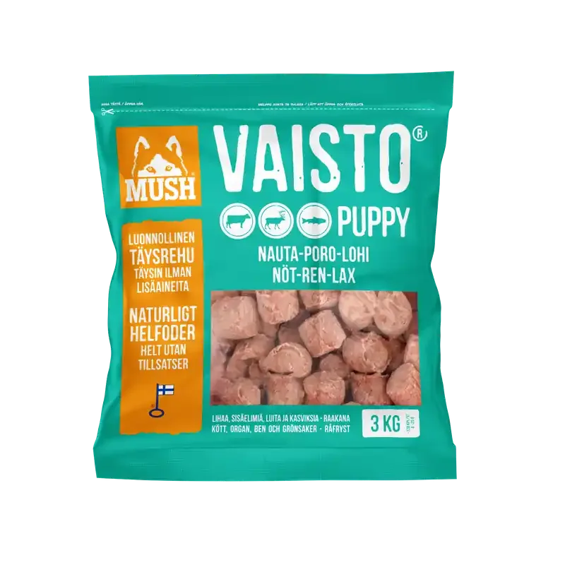 Populärt val Vaisto Nöt-Ren-Lax 3kg