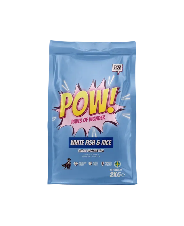 POW! Dog Adult White Fish