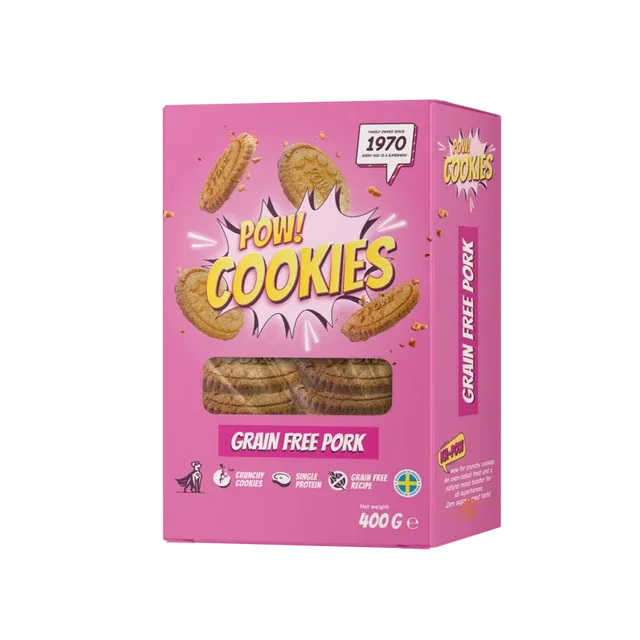 POW Dog Cookie Grain free Pork 400 g