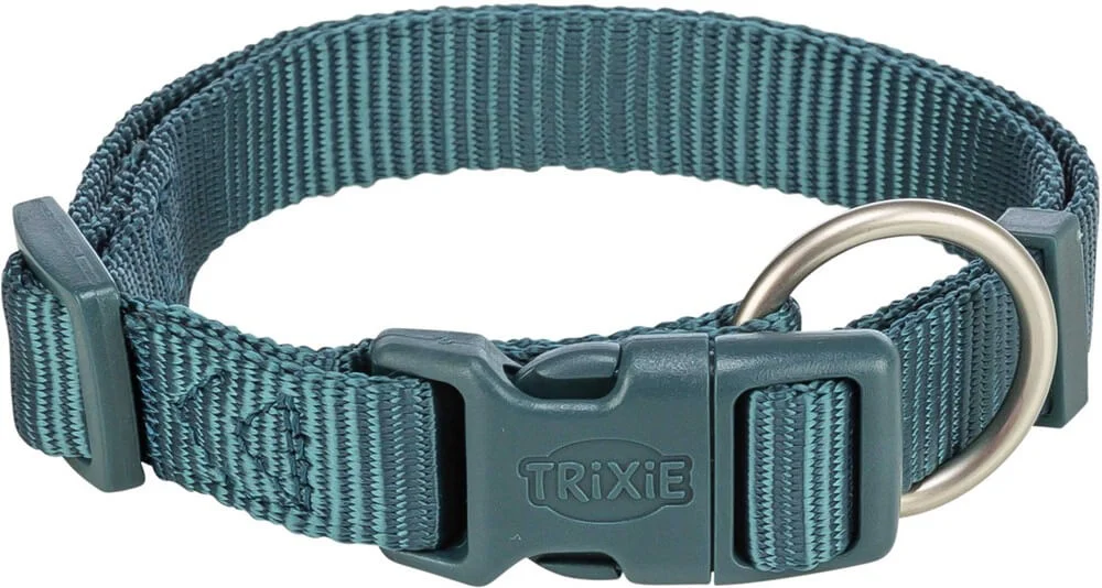 Prem. Halsband XS-S: 22-35cm/10mm Petrol