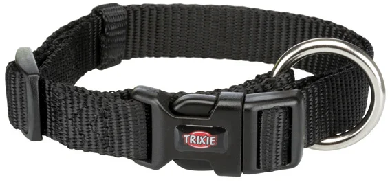 Prem. Halsband S-M: 30-45cm/15mm Svart