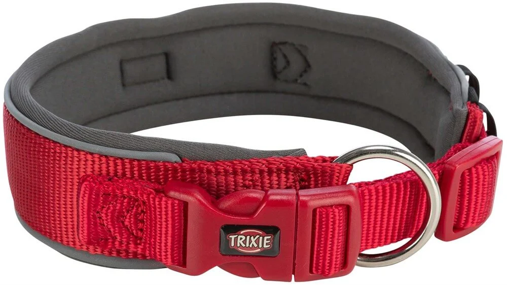Prem. Halsband X-Bred L-XL: 53-62cm/50mm Röd