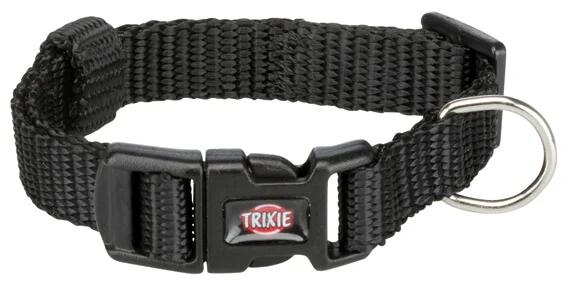 Prem. Halsband XXS-XS: 15-25cm/10mm Svart