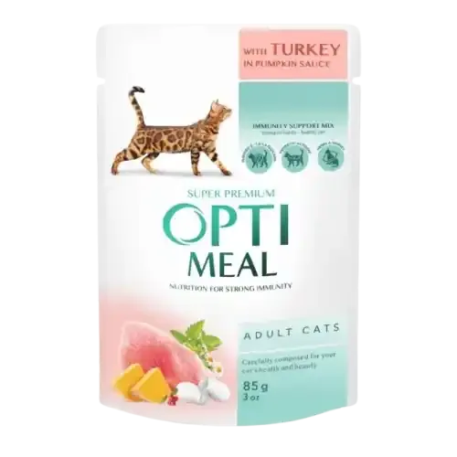 Premium Adult Turkey In Pumpkin Sauce Våtfoder för katter 12 x 85 g