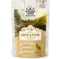 Premium Wildes Land Cat 12 x 100 g – Anka & kalkon med tistelolja