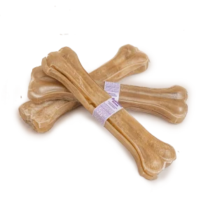 Pressed Rawhide chew Bone - Natural 26 cm