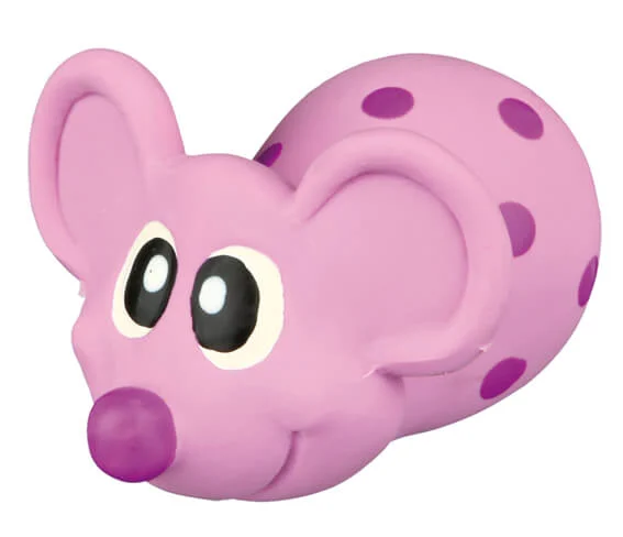Prickig Mus i Latex Rosa