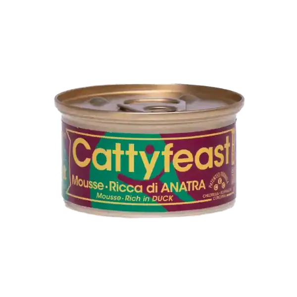 prisnedsättning CattyFeast Mousse Rich in Duck – Adult – 85 g