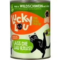 prisnedsättning Ekonomipack Lucky Lou Adult 24 x 400 g – Nötkött & vildsvin