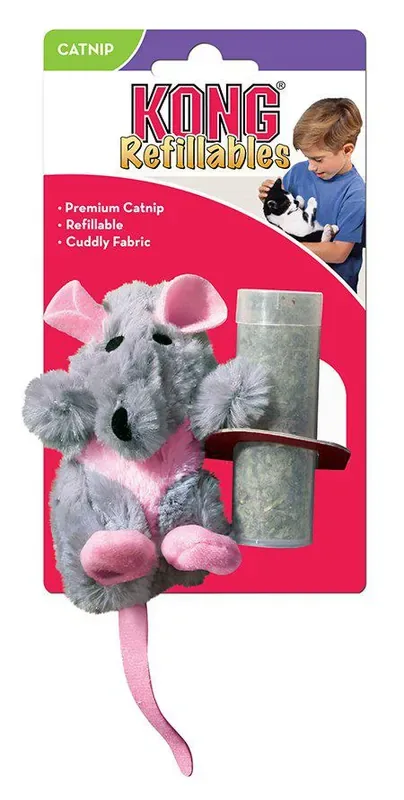 prisnedsättning Kong Refillable Catnip Rat – 9,5x5x3 cm