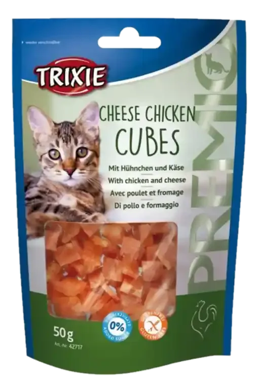 prisnedsättning Premio Cheese Chicken Cubes 50 g