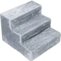 prisnedsättning zooplus Basics husdjurstrappa Stepway, grå – Stl. M L 40 x B 40 x H 30 cm