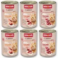 Provpack animonda Carny Single Protein Adult 6 x 400 g – 3 sorter I lager
