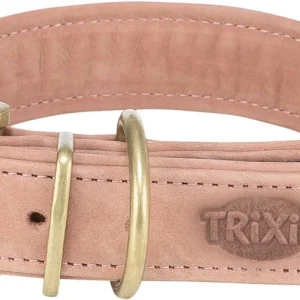 Pure Halsband Läder L-XL: 52-63cm/40mm Rosa