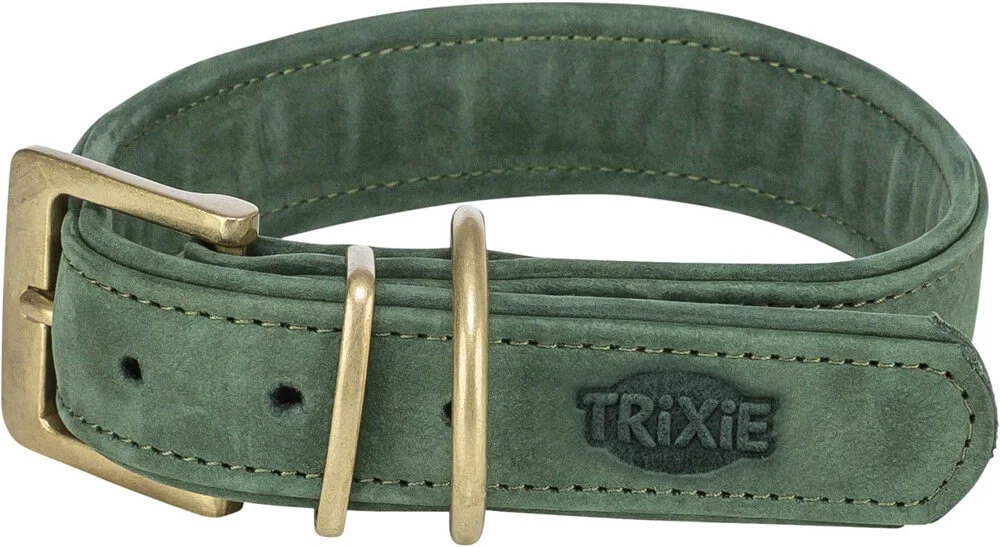 Pure Halsband Läder XS: 25-31cm/25mm Sage