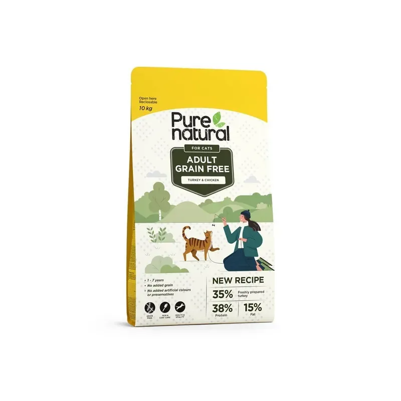 Purenatural Cat Adult Grain Free Turkey & Chicken Säker betalning