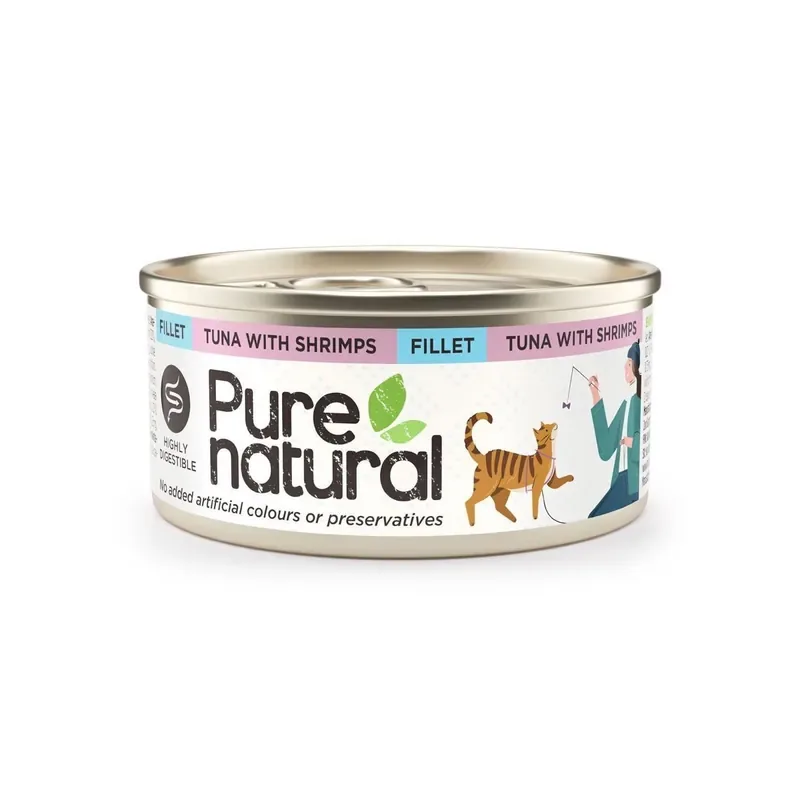 Purenatural Cat Adult Tuna Fillet with Shrimps Våtfoder till Katt 70 g Utförsäljning