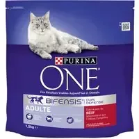 PURINA ONE Adult Nötkött & fullkorn för katter – 1,5 kg Erbjudande