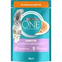 PURINA One Sensitive – 13 x 85 g Kyckling & morötter Fynd