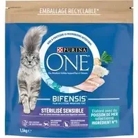 PURINA ONE Sterilised Sensitive med havsfisk – 1,5 kg Billigare