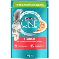 Purina ONE våtfoder för katter till specialpris! – SterilCat kalkon & gröna bönor (52 x 85 g) Sista chansen