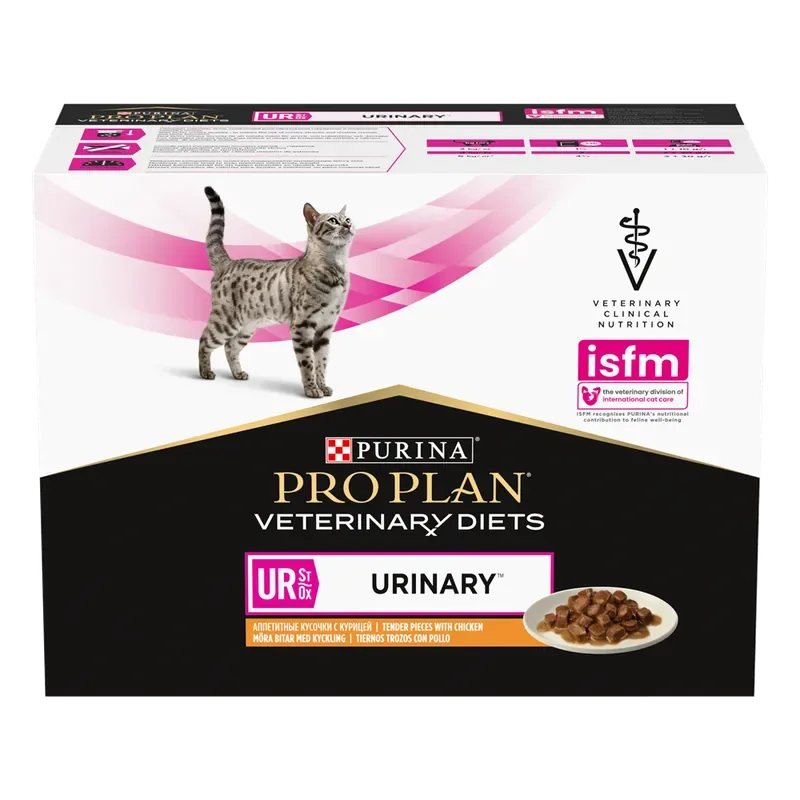 Purina Pro Plan Veterinary Diet Feline UR Urinary Chicken wet 10×85 g Begränsat erbjudande