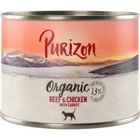 Purizon Organic ekologiskt 6 x 200 g – Ekologiskt nötkött & ekologisk kyckling med ekologisk morot Beställ nu