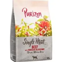 Purizon Single Meat Beef & Hibiscus Blossoms – 400 g Snabb leverans
