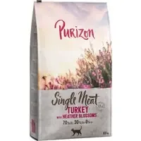 Purizon Single Meat Turkey & Heather Blossoms – Ekonomipack 2 x 6,5 kg Nedsatt pris