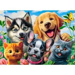 Pussel Pets selfie, 70 bitar
