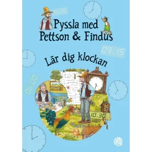Pyssla med Pettson & Findus, Lär dig klockan