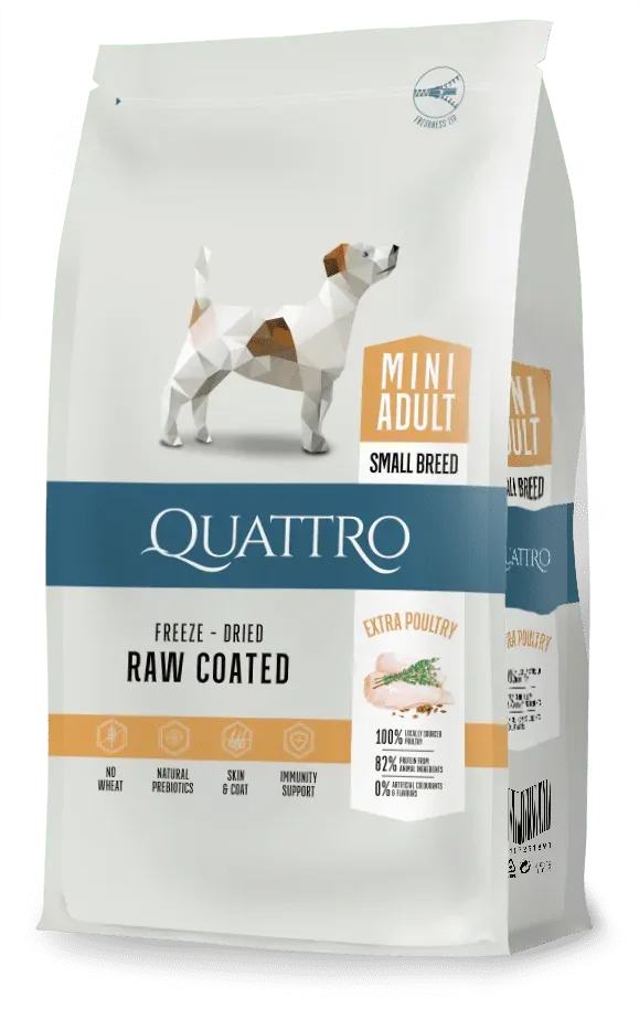 Quattro All Breed with Poultry, Mini Adult 7kg
