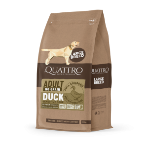 Quattro No Grain Large Breed Adult Dog Duck 12kg