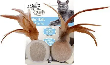Rabatt All For Paws Classic Comfort Fjäderboll – 18x5x5 cm
