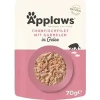 Rabatt Applaws Pouch i gelé 16 x 70 g – Tonfisk med räkor