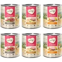 Rabatt Blandat provpack Feringa Classic Meat 6 x 800 g – Mixpaket II (Fjäderfä, Lamm & kanin, Kyckling & öring)
