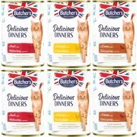 Rabatt Butcher‘s Delicious Dinners Cat 6 x 400 g – Mixpaket (3 varianter)