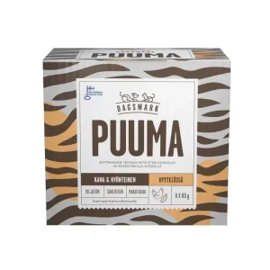 Rabatt Dagsmark Puma kyckling och insekter i gelé för katter 8 x 80 g