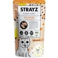Rabatt Ekonomipack STRAYZ ekologiskt i portionspåse 12 x 85 g – Ekologisk gås & ekologisk pumpa