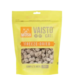 Rabatt MUSH Vaisto Cat gul frystorkad (kyckling-nöt) 250 g för katter