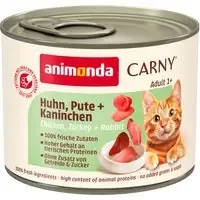 Rabatter Ekonomipack animonda Carny Adult 48 x 200 g – Kyckling, kalkon & kanin