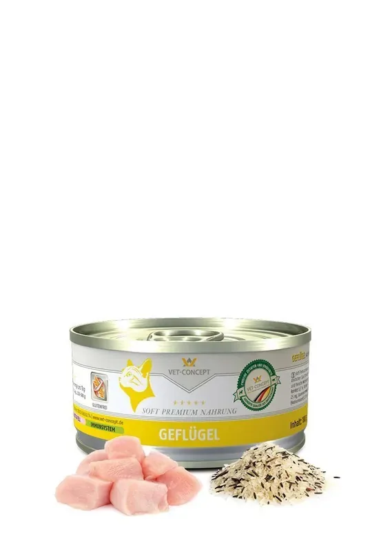 Rabatter Vet Concept Cat Menu fågel 6 x 100 g för katter