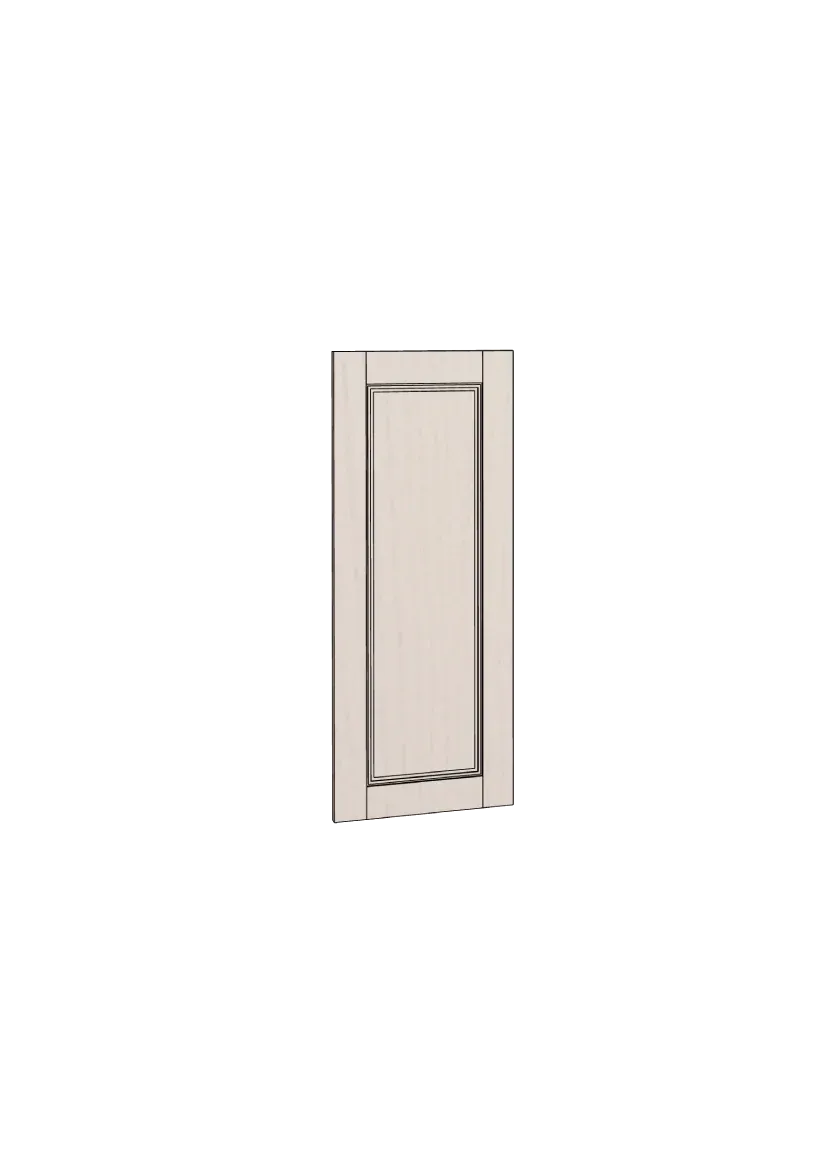 Ramlucka i ask med dekorlist, för högskåp – 40×120 cm