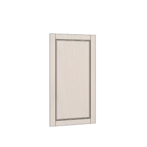 Ramlucka i ask med dekorlist, för högskåp – 60×120 cm