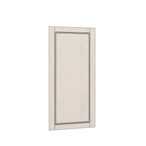 Ramlucka i ask med dekorlist, för högskåp – 60×140 cm