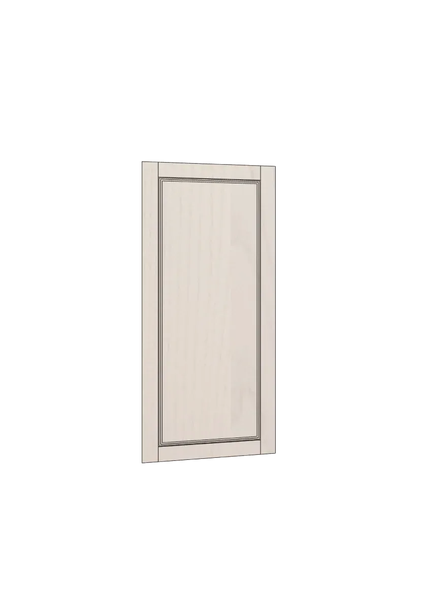 Ramlucka i ask med dekorlist, för högskåp – 60×140 cm