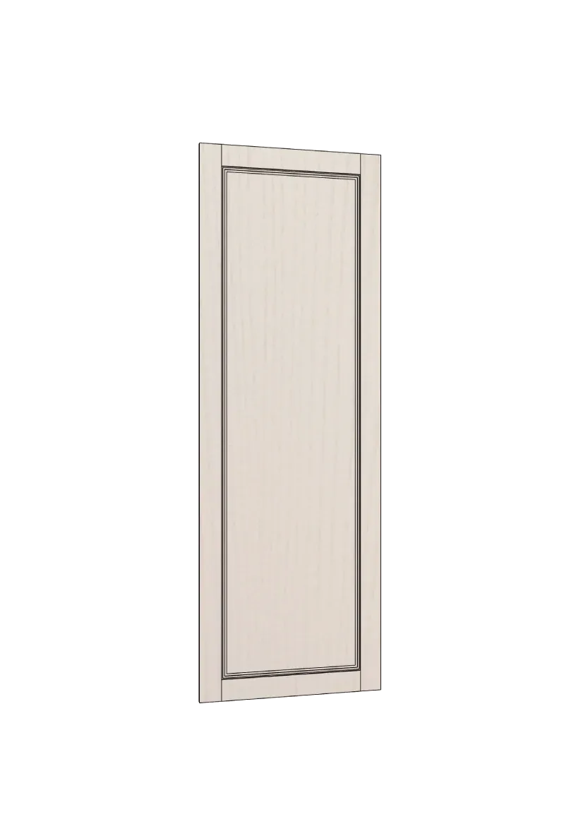 Ramlucka i ask med dekorlist, för högskåp – 60×180 cm